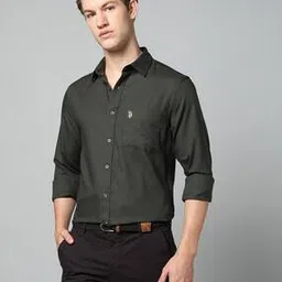 u.s. polo assn. Men Tailored Fit Shirt with Patch Pocket-picture-26