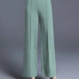 Women High-Rise Relaxed Fit Pants-image-3