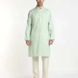 samav Self-Weaved Slim Fit Kurta-picture-39