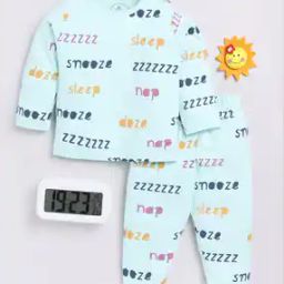 Boy Typographic Print Lounge Pants & T-Shirt Sets-image-47