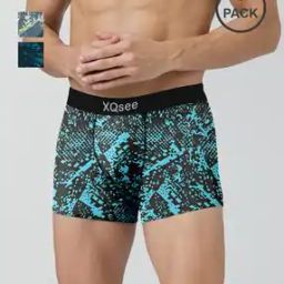 Men Pack of 3 Printed Trunks with Elasticated Waist-25