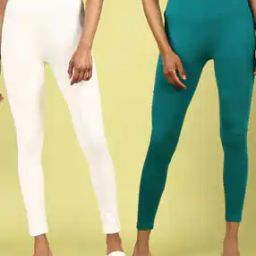 Women Pack of 2 Leggings with Elasticated Waistband-image-60