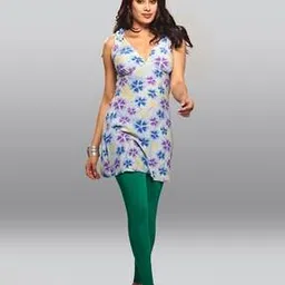 Ankle-Length Leggings with Elasticated Waist-image-23