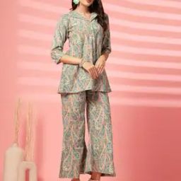 Paisley Print Tunic & Palazzos Co-Ord Set-10