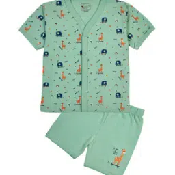 Graphic Print Shirt with Shorts-image-98