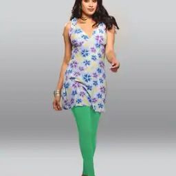 Ankle-Length Leggings with Elasticated Waist-image-50