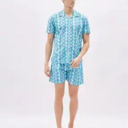 Men Geometric Lounger Set -image-38