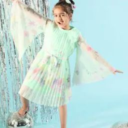 peppermint Girls Floral Print A-line Dress-picture-22