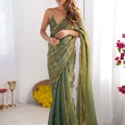 Women Chiffon Traditional Saree -picture-30