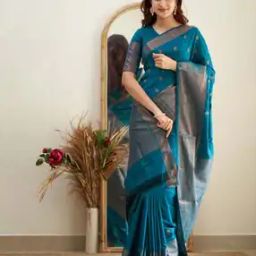 Women Banarasi Silk Traditional Saree-image-85