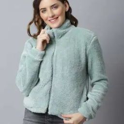 Zip-Front Casual Sweatshirt-image-4