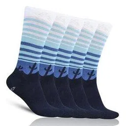 Pack of 3 Striped Mid-Calf Length Socks-image-32