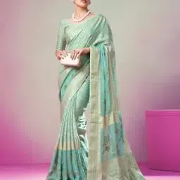 ri-wah Women Ethnic Design Traditional Saree with Blouse Piece          -picture-30