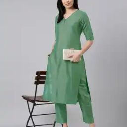 Women A-Line Kurta & Pants Set-picture-42