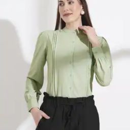Women Regular Fit Full Length Sleeve Shirt-image-5