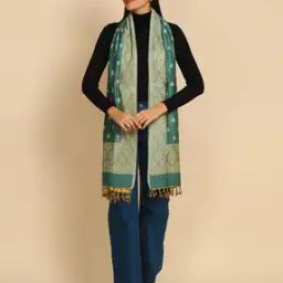 Viscose Woven Paisley Stole-image-95