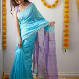 zikaraa Women Woven Saree with Contrast Border-picture-21