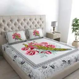 Cotton Jaipuri Prints Double Bedsheet-image-14