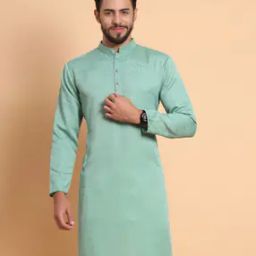 Men Geometric Pattern Long Kurta-image-48