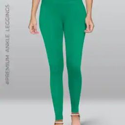 Women Ankle-Length Leggings with Elasticated Waist-image-97