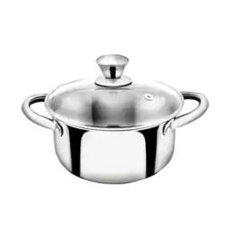 Stainless Steel Casserole with Glass Lid-image-55