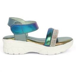 Embellished Wedges with Velcro Fastening-image-44