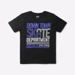 Typographic Print Round-Neck T-shirt-picture-9