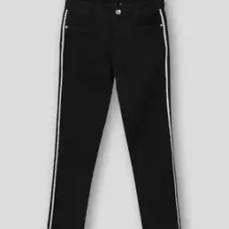 Girls Skinny Jeggings with Side Taping-image-45