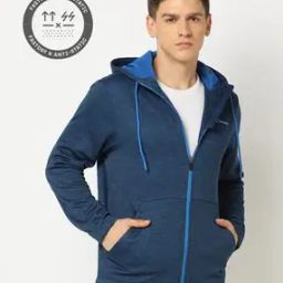 Logo Print Regular Fit Hooded Sweat Jacket-picture-46