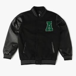 Varsity Bomber Jacket with Button Closure-picture-11