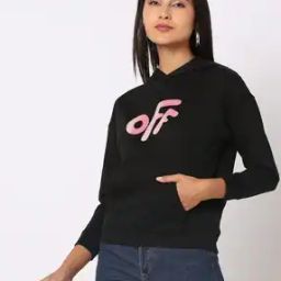 Typographic Print Hoodie with Kangaroo Pocket-picture-41