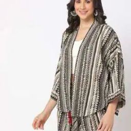 Cotton Printed Shrug-image-67