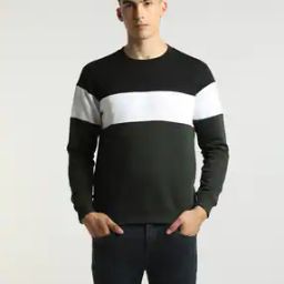 Men Colourblock Regular Fit Sweatshirt-picture-16