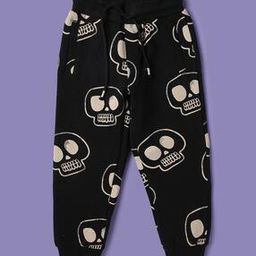 Graphic Print Cotton Joggers-image-81