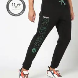 Men Typographic Print Joggers-picture-17