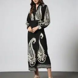 Mock Wrap Shirt Dress-image-30
