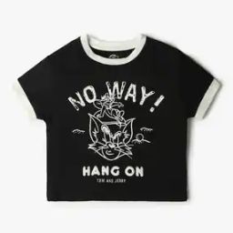 Tom & Jerry Print T-Shirt-image-21