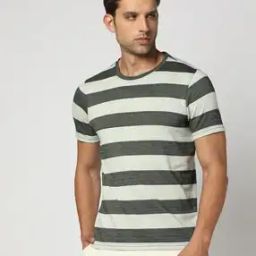 Men Striped Regular Fit Polo T-Shirt-picture-3