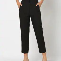 Women Regular Fit Pants with Insert Pockets-image-77