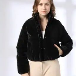Women Quilted Relaxed Fit Jacket-picture-30
