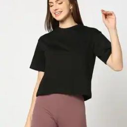 Women Boxy Fit Crew-Neck T-Shirt-image-88