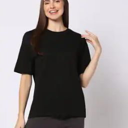 Women Aster Oversized Fit Crew-Neck T-Shirt-image-25