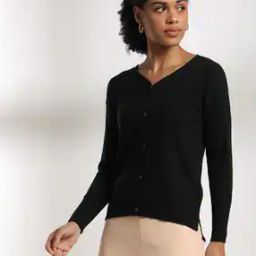 Women V-Neck Slim Fit Cardigan-picture-52
