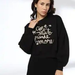 Women Typographic Print Regular Fit Sweatshirt-picture-48
