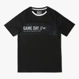 Boys Typographic Print Regular Fit Round-Neck T-Shirt-image-14
