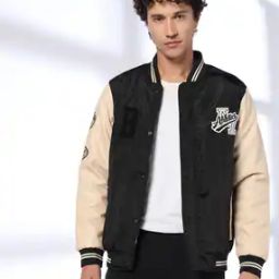 Men Applique Regular Fit Jacket-picture-51