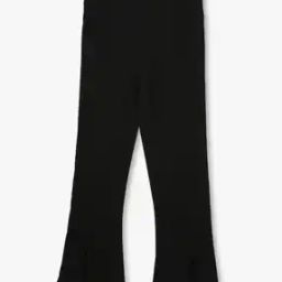 Girls Ribbed Flared Pants-image-58