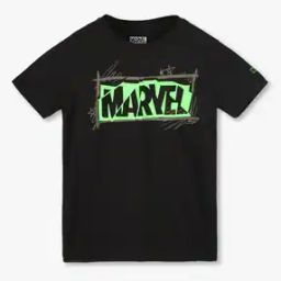 Boys Marvel Print Cotton Regular Fit Round-Neck T-Shirt-picture-27