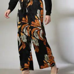 Women Floral Print Relaxed Fit Pants-image-72