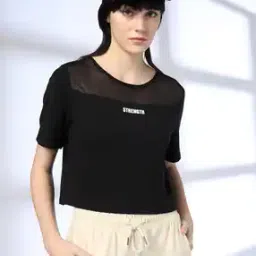 Women Typographic Print Regular Fit Top-image-65